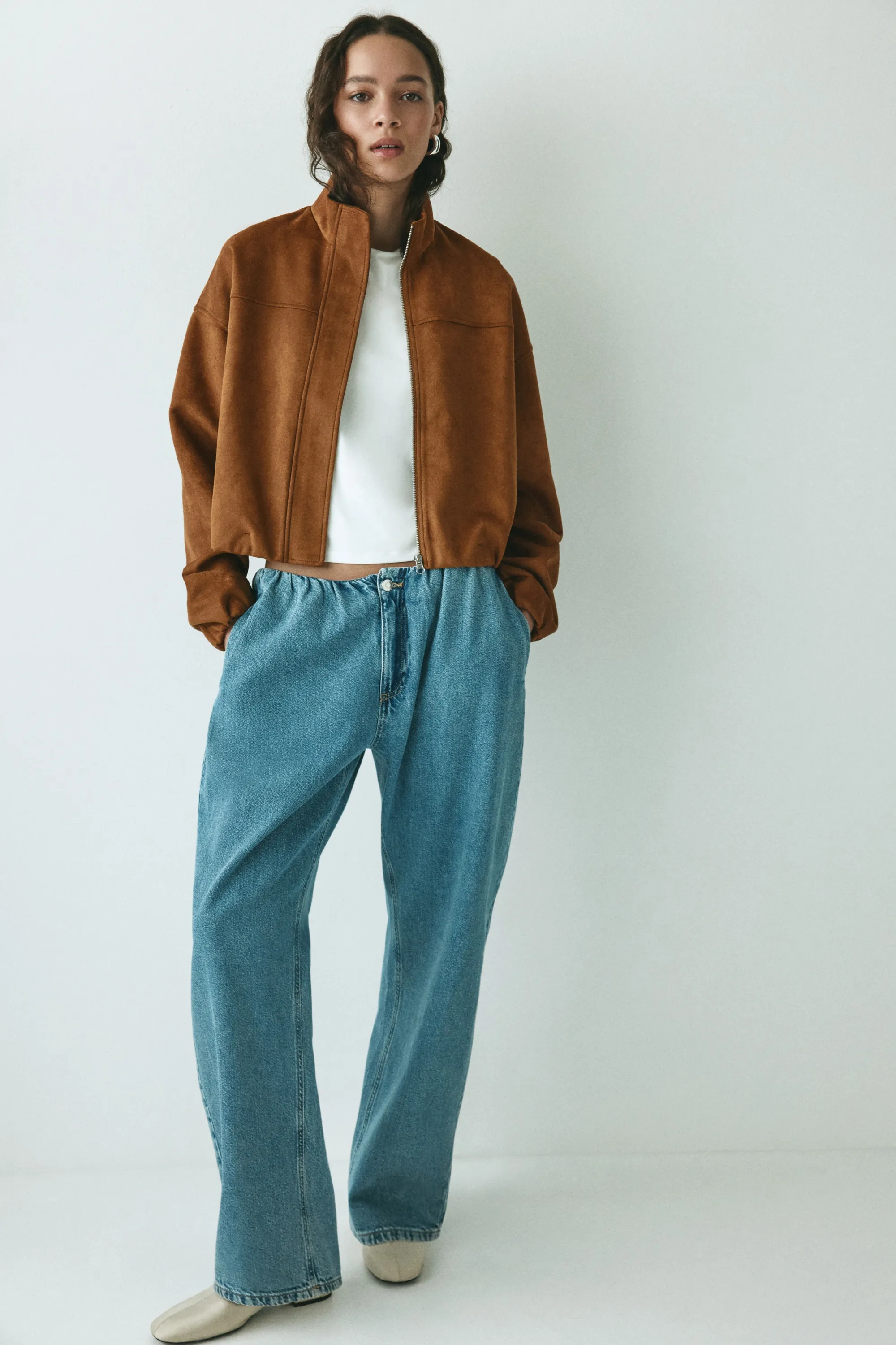 Veste oversize - Marron clair