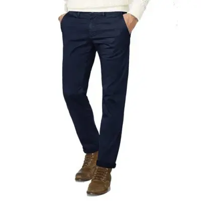 REDPOINT JASPER CHINO GRANDE LONGUEUR Marine — photo 1