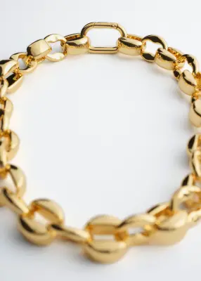 Collier à maillons polis - Doré — photo 1
