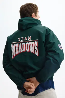 Veste coupe-vent en nylon - Vert foncé/Team Meadows — photo 4