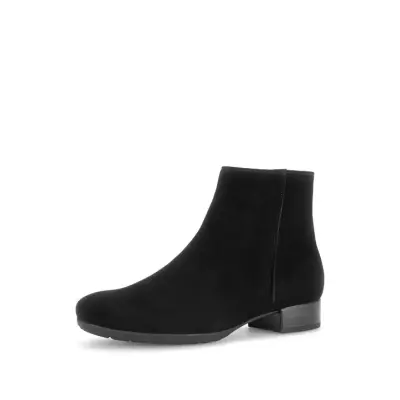 Bottines Gabor 72.719.47 Noires - Daim Lacets Grande Pointure Femme — photo 1