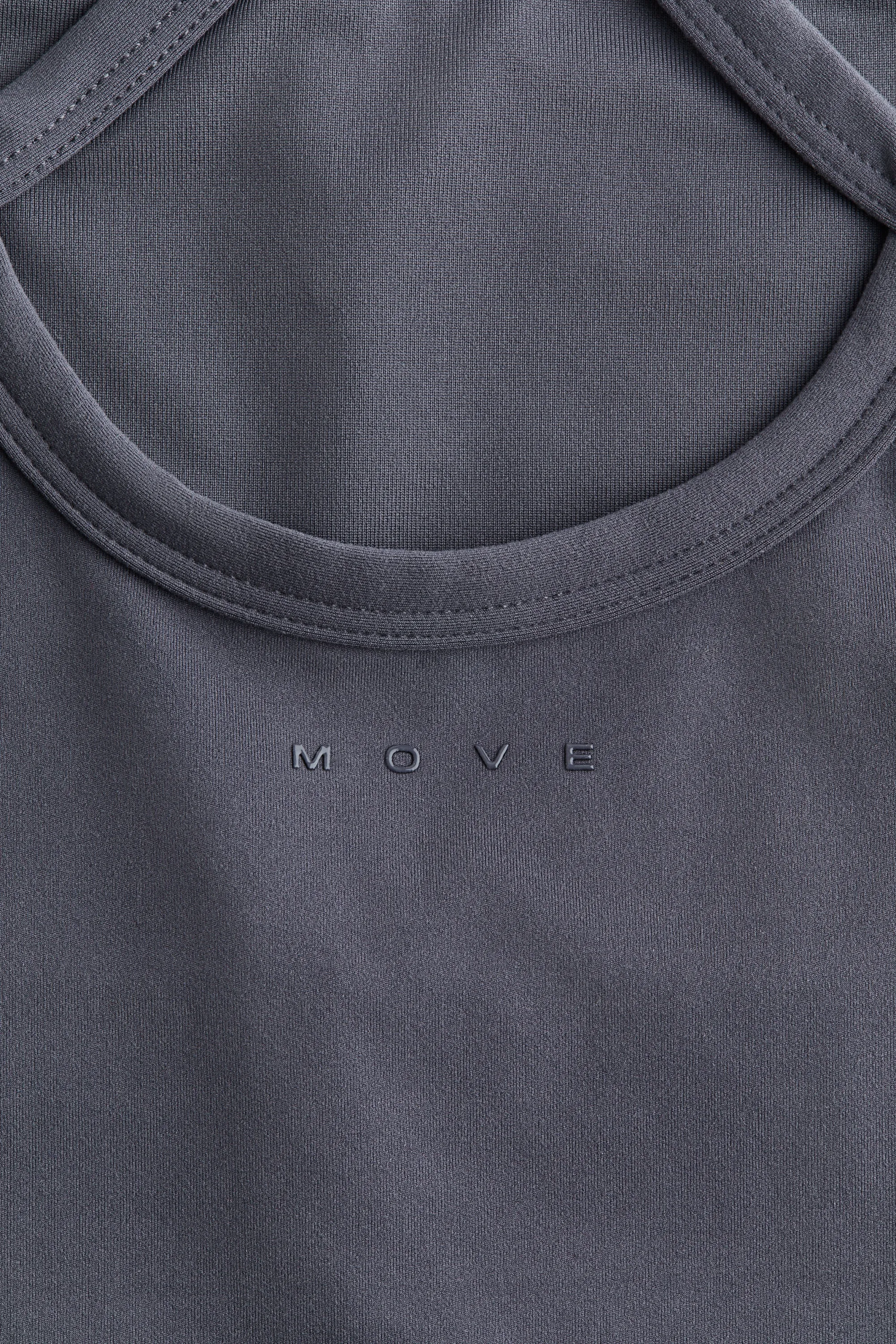 Top de sport avec soutien-gorge intégré SoftMove™ - Gris argile foncé