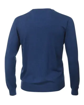 REDMOND PULL COL V COTON Bleu ciel — photo 3