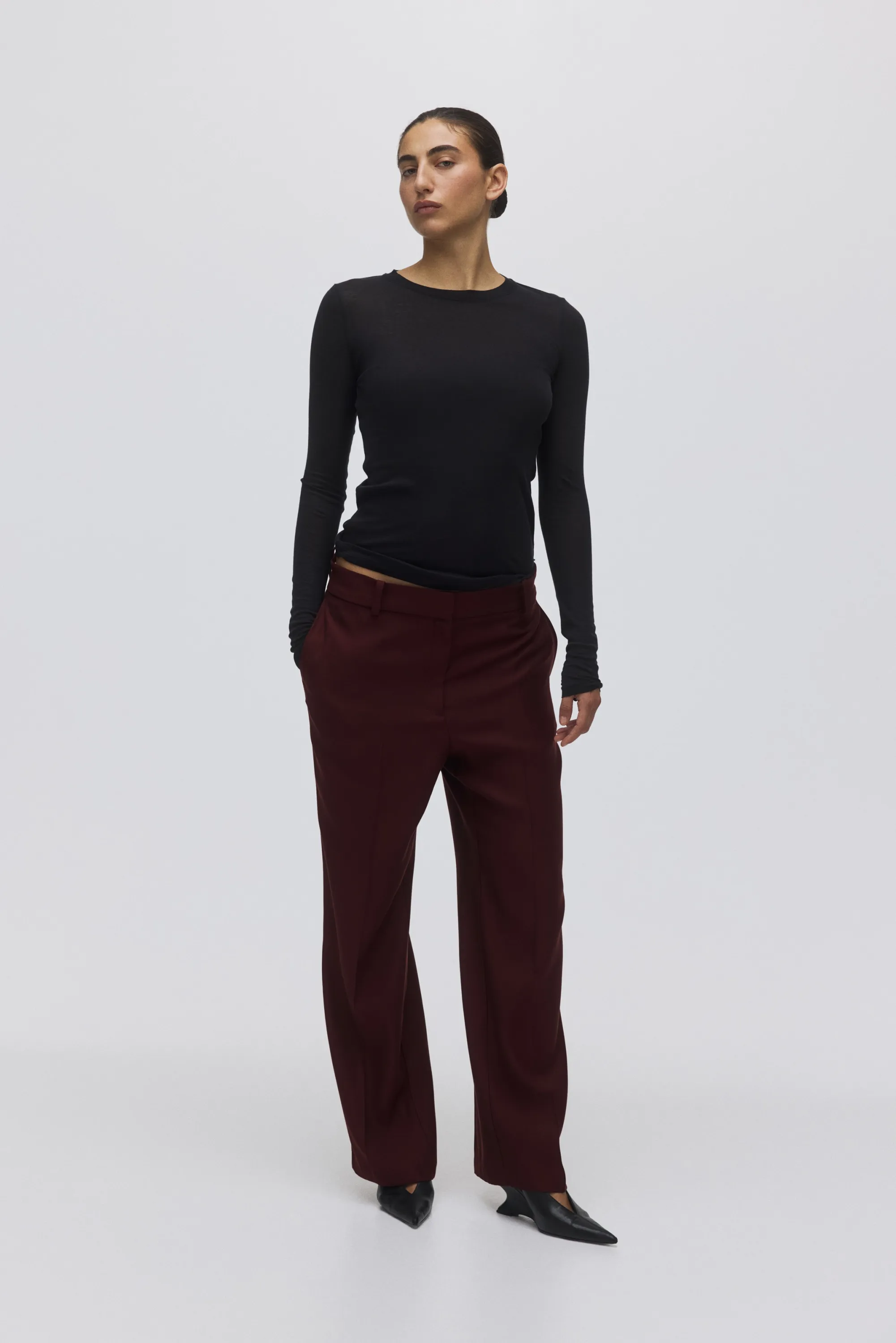 Pantalon de tailleur - Bordeaux
