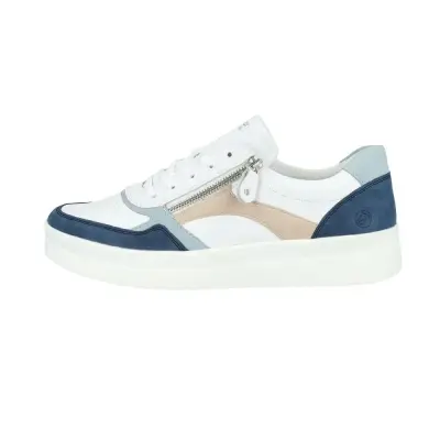 Baskets Remonte D0J01-85 Blanches - Lacets Zip Grande Pointure Femme — photo 2