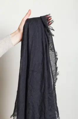 Pin 1876 – PLAIN SHAWL 5928/508 – 0002 Black — photo 3