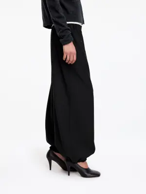 Pantalon jambes barrel - Noir — photo 3