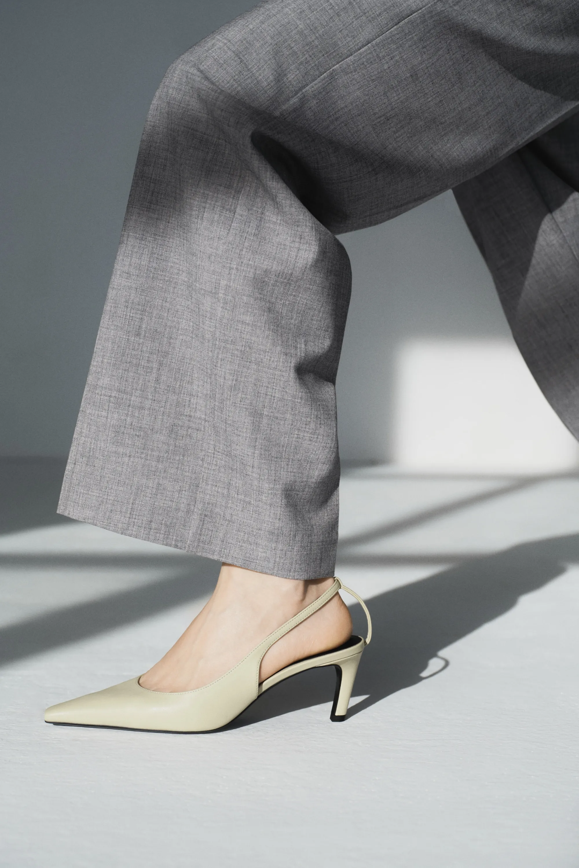Pantalon chic - Gris chiné