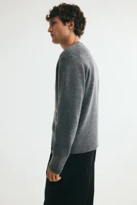 Gilet Regular Fit - Gris foncé chiné — photo 4