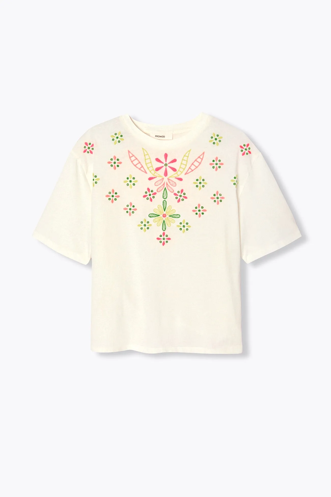 T-shirt brodé Femme