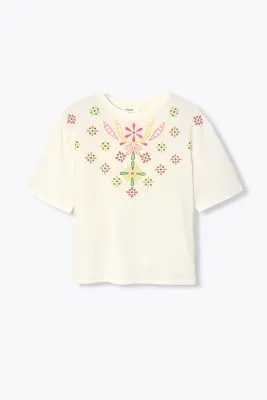 T-shirt brodé Femme — photo 1