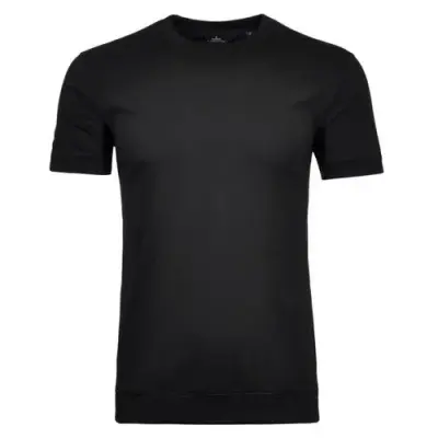 RAGMAN TEE SHIRT GRANDE LONGUEUR PIMA COTON Noir — photo 1