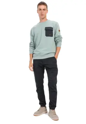 CAMEL ACTIVE PANTALON BAS ELASTIQUE GRANDE LONGUEUR Marine — photo 3