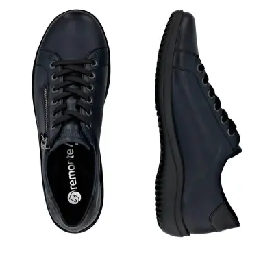 Baskets Remonte D1E03-14 Bleues - Cuir Lacets Grande Pointure Femme — photo 4