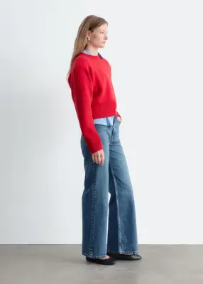 Jean large - Bleu moyen — photo 4