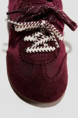 Sneakers barefoot - Rouge prune foncé — photo 2