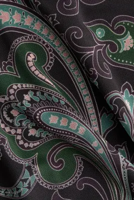 Top en mesh - Marron foncé/motif cachemire — photo 3