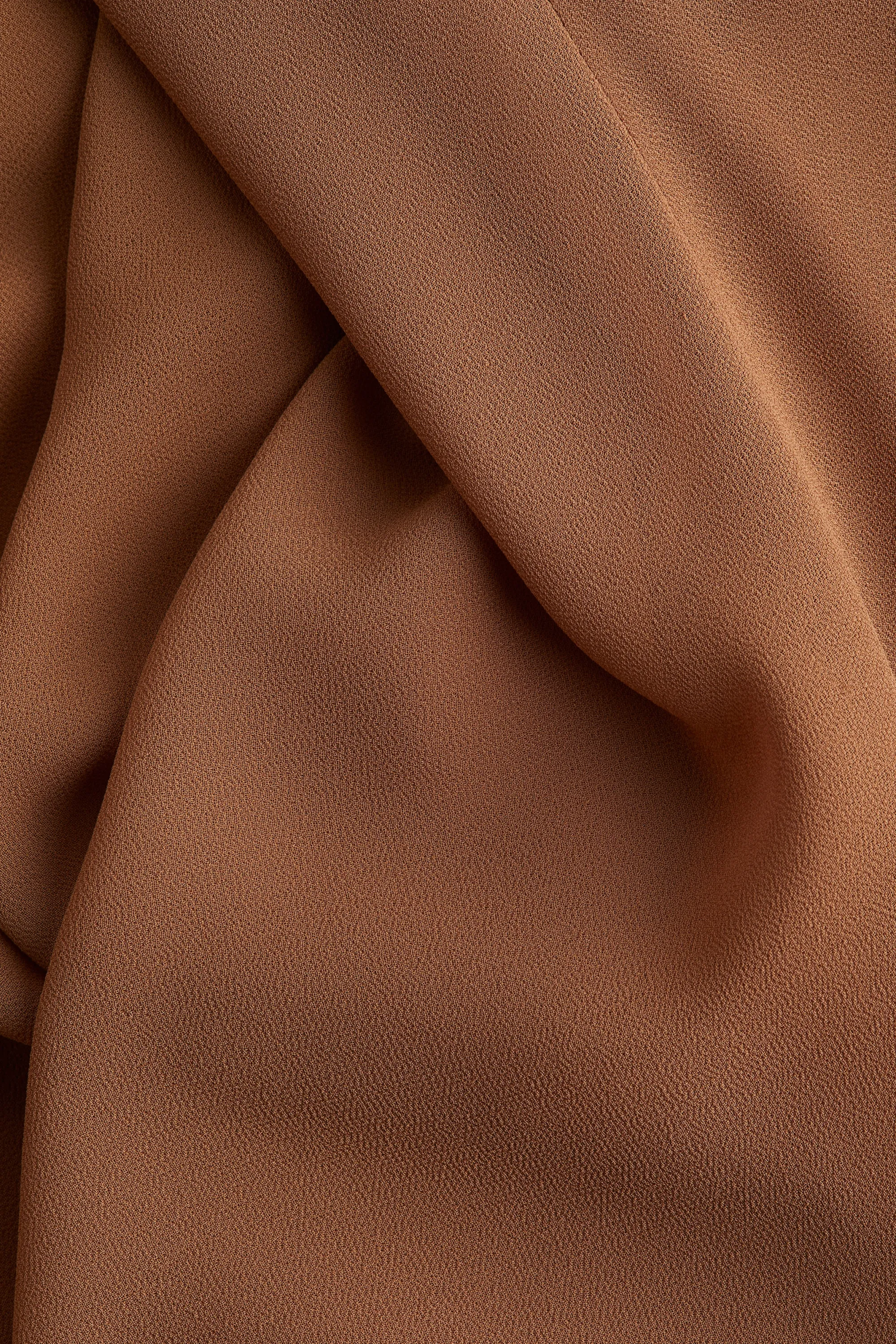 Jupe maxi en mousseline - Marron