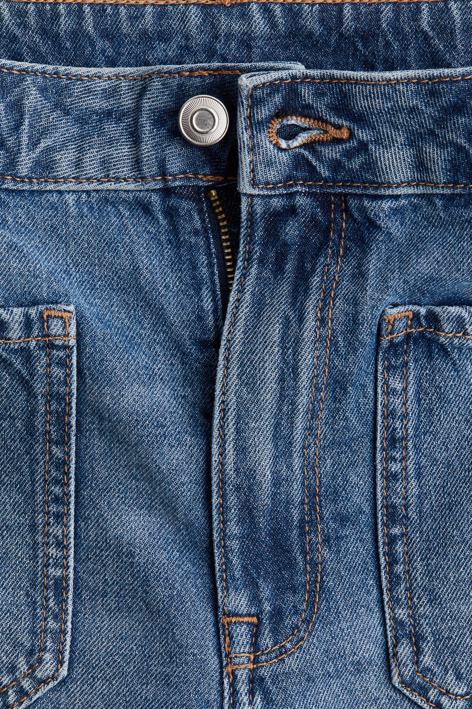 Short High Rise en denim - Bleu denim