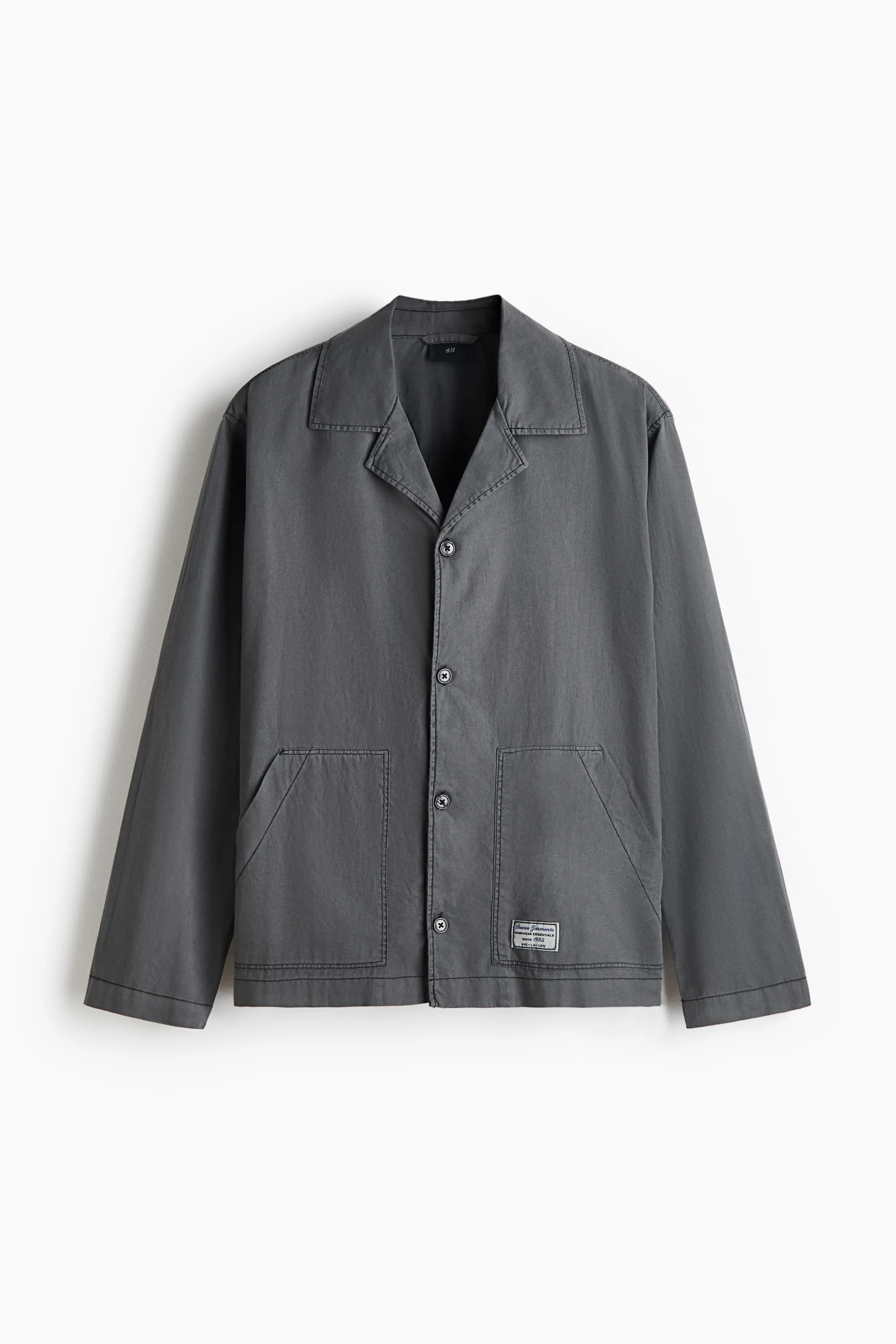 Chemise et pantalon de pyjama - Gris foncé
