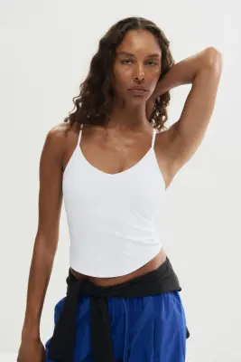 Débardeur avec soutien-gorge intégré SculptMove™ - Blanc — photo 1