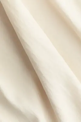 Robe dos nu à effet froncé - Crème — photo 4