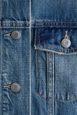 Veste en denim - Bleu denim délavé — photo 5