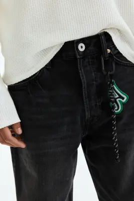Loose Jeans - Noir denim — photo 1