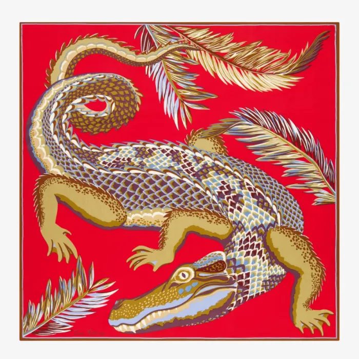 Carré Croco Rouge