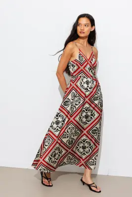 Robe longue imprimée Femme — photo 2