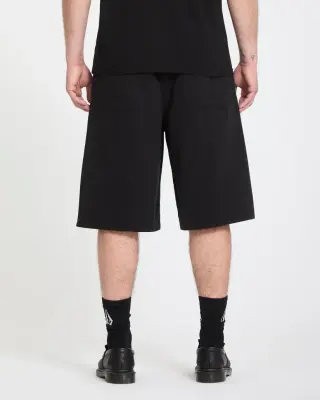 Short volcom chillow pleat 24 chino – black — photo 3