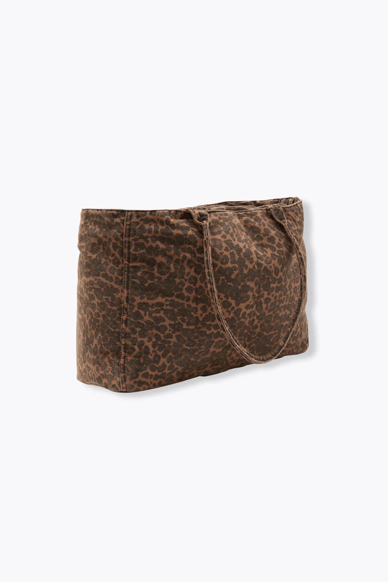 Grand sac en toile léopard