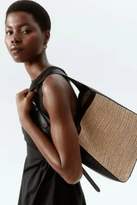 Shoulder bag - Beige/noir — photo 2