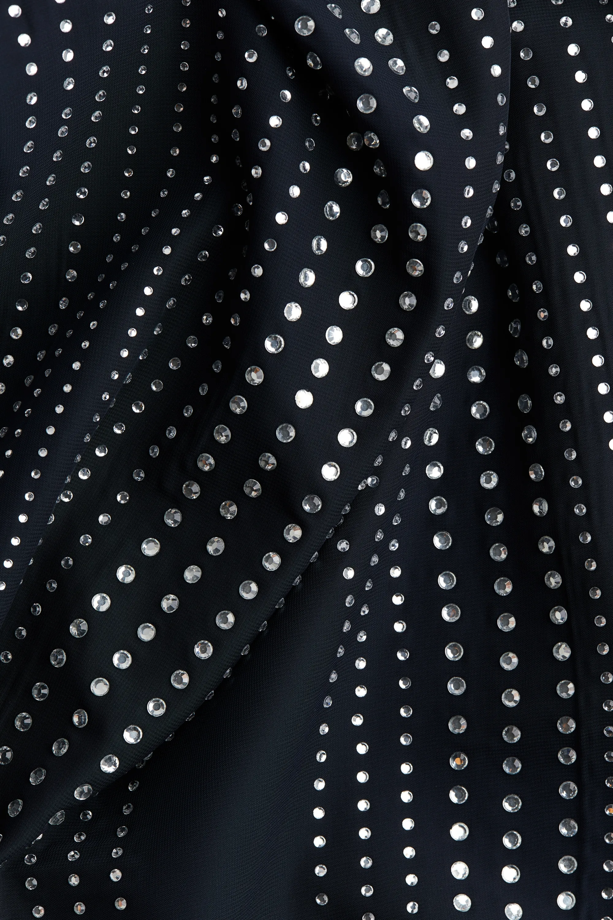 Robe ornée de strass - Bleu marine/argenté