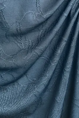 Robe moulante à imprimé floqué - Turquoise ancien foncé — photo 4