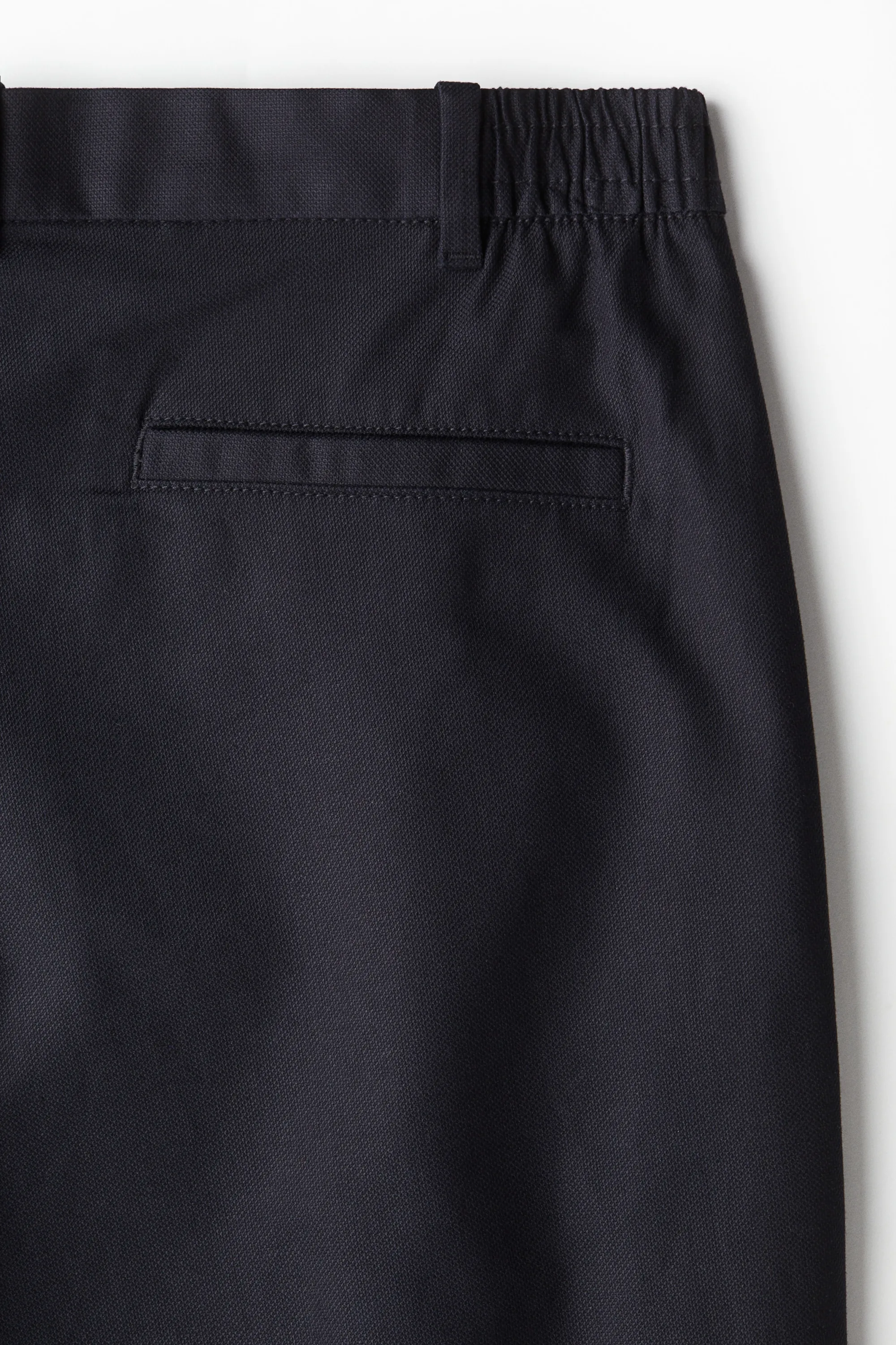 Pantalon chic Relaxed Fit en lin mélangé - Bleu foncé