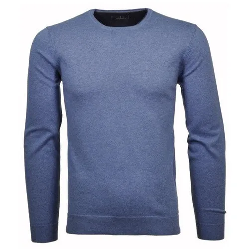 RAGMAN PULL COTON CASHMERE COL ROND Bleu