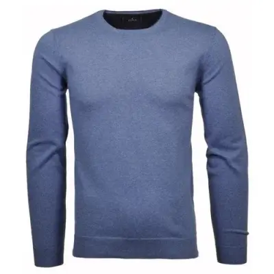 RAGMAN PULL COTON CASHMERE COL ROND Bleu — photo 1