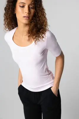 T-shirt en viscose et élasthanne — photo 5