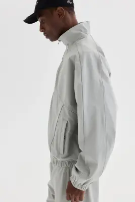 Veste de survêtement - Gris clair — photo 5