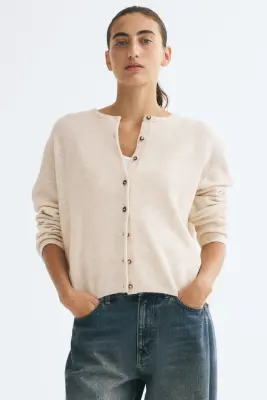 Gilet loose - Beige clair chiné — photo 2