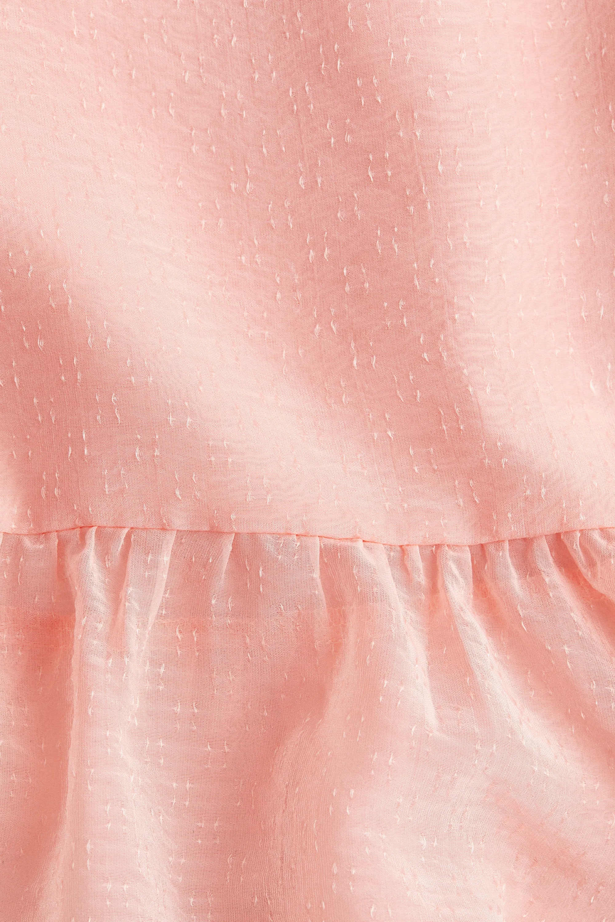 Top péplum en mousseline - Rose clair