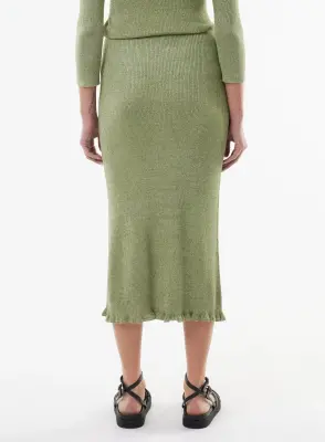 Jupe en viscose et fibre irisée — photo 3