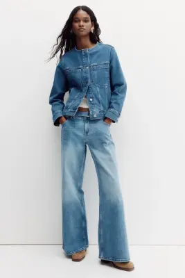 Wide Jeans - Bleu denim clair — photo 1