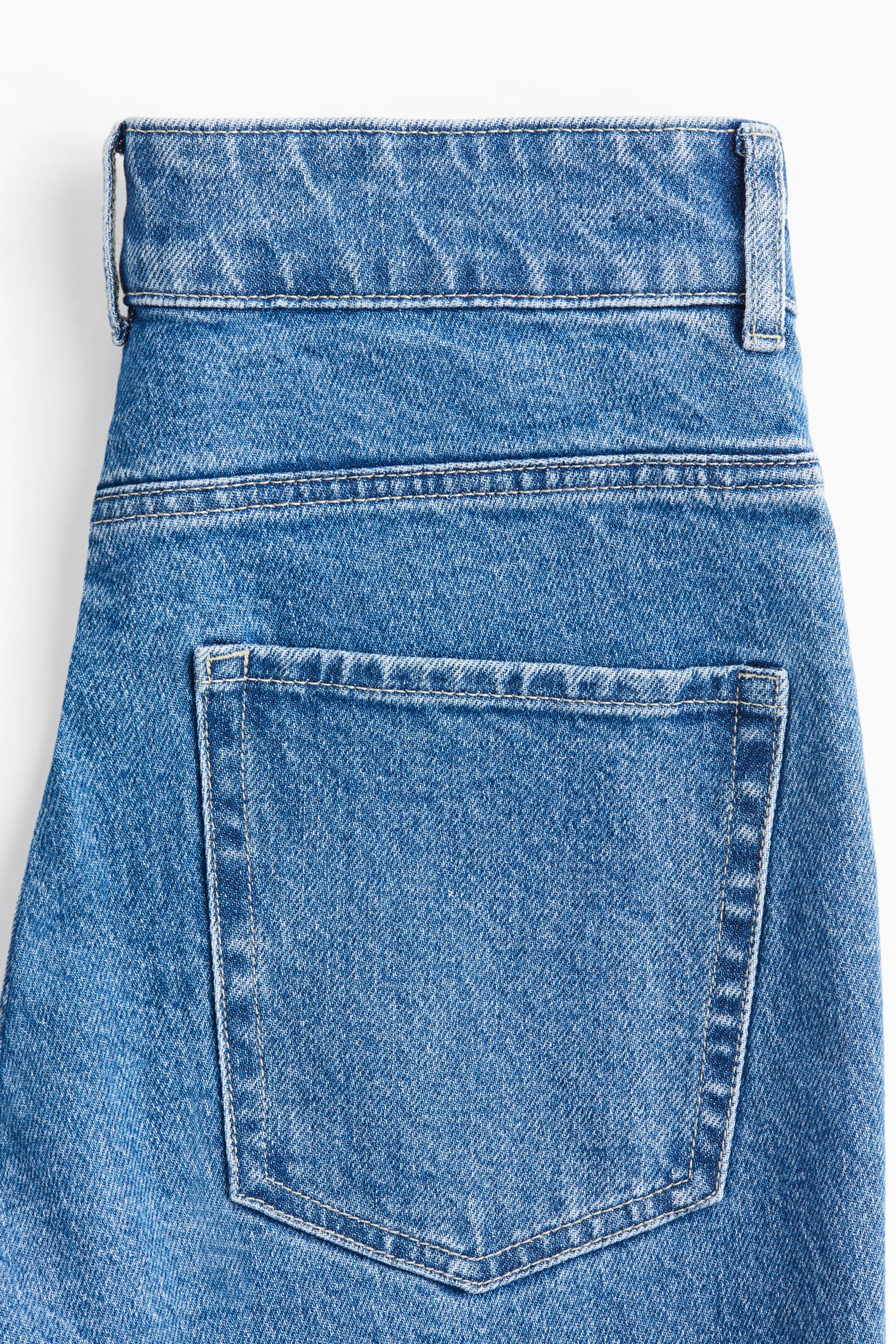 Flared High Jeans - Bleu denim
