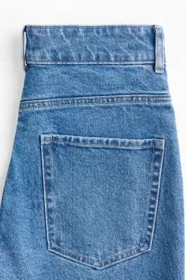 Flared High Jeans - Bleu denim — photo 1