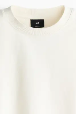 T-shirt boxy Oversized Fit - Crème — photo 4
