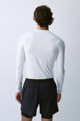 T-shirt de sport Compression Fit DryMove™ - Blanc — photo 4