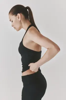 Débardeur de sport dos nu SoftMove™ - Noir — photo 4