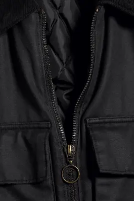 Veste mi-saison à cordon - Noir délavé — photo 3